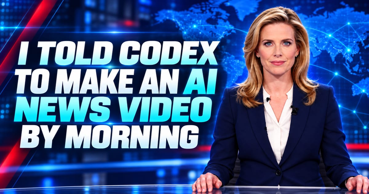 Codexに「朝までにAIニュース動画を作っておいて」と頼んだ結果